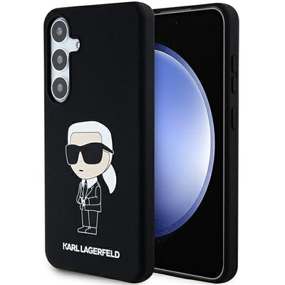 Husa Karl Lagerfeld Silicone Ikonik pentru Samsung Galaxy S24 - Negru