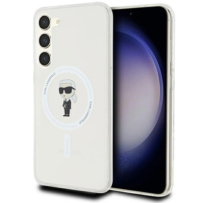Husa Karl Lagerfeld IML Ikonik Magsafe pentru Samsung Galaxy S23+ - Transparent