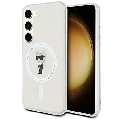 Husa Karl Lagerfeld IML Ikonik Magsafe pentru Samsung Galaxy S23 - Transparent