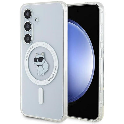 Husa Karl Lagerfeld IML Choupette Magsafe pentru Samsung Galaxy S24 - Transparent