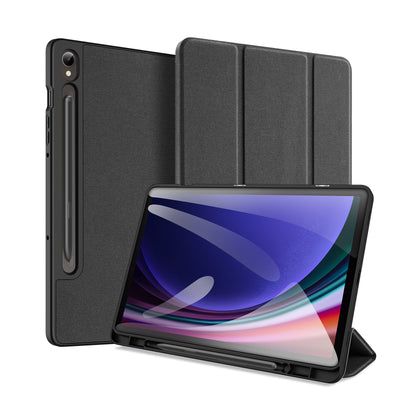 Husa Dux Ducis Domo Flip And Smart Sleep pentru Samsung Galaxy Tab S9 - Negru