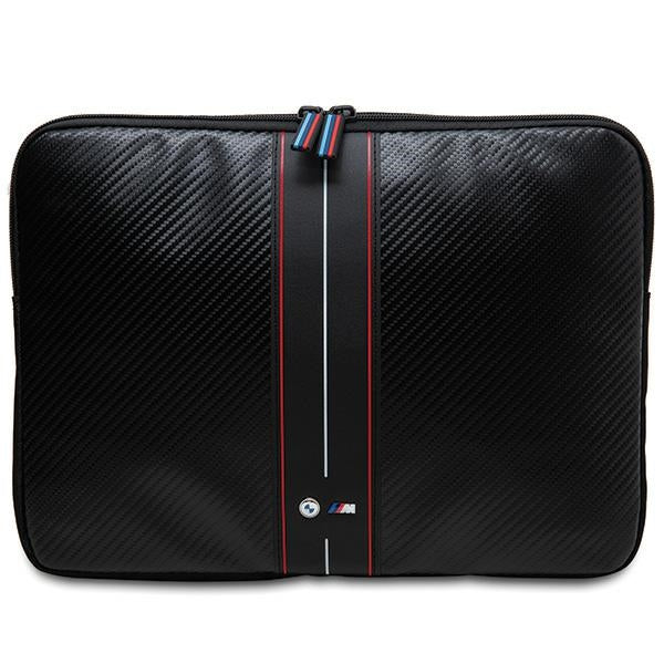 Geanta laptop BMW Carbon & Rosu Stripe 16" - Negru