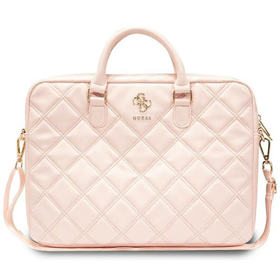 Geanta laptop Guess Quilted 4G 16" - Roz
