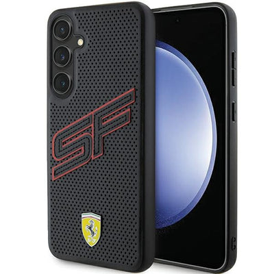 Husa Ferrari Big SF Perforated pentru Samsung Galaxy S24+ - Negru