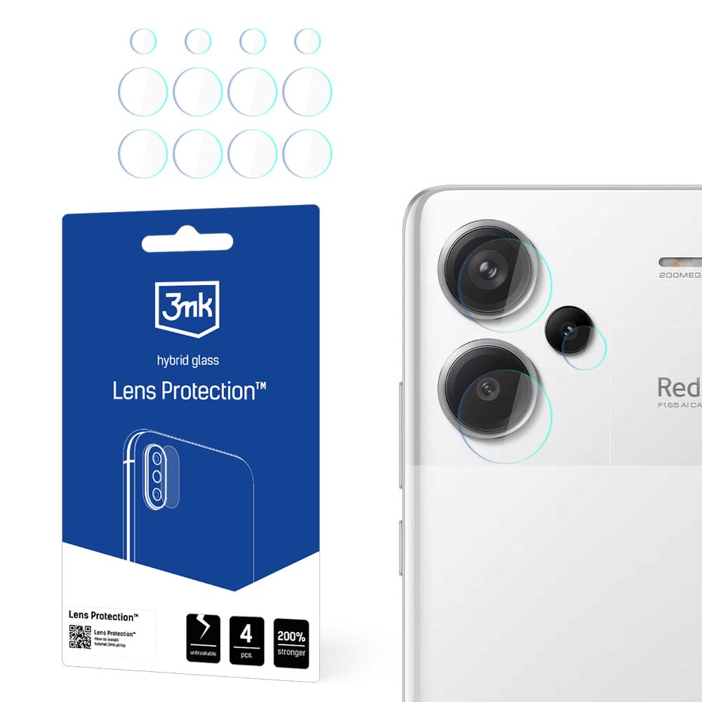 Folie 3mk Lens Protection™ Hybrid Camera Glass pentru Xiaomi Redmi Note 13 Pro+