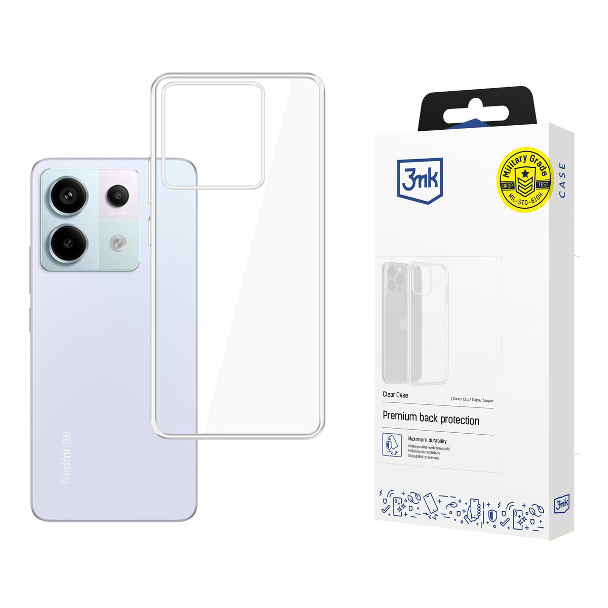 Husa 3mk Transparent pentru Xiaomi Redmi Note 13 Pro 5G - Transparent