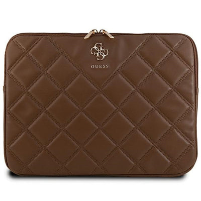 Husa laptop Guess Quilted 4G Cover pentru A 14" Laptop - Maro