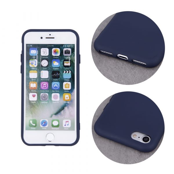 Husă pentru Motorola Moto G42 dark blue Silicon – Albastru