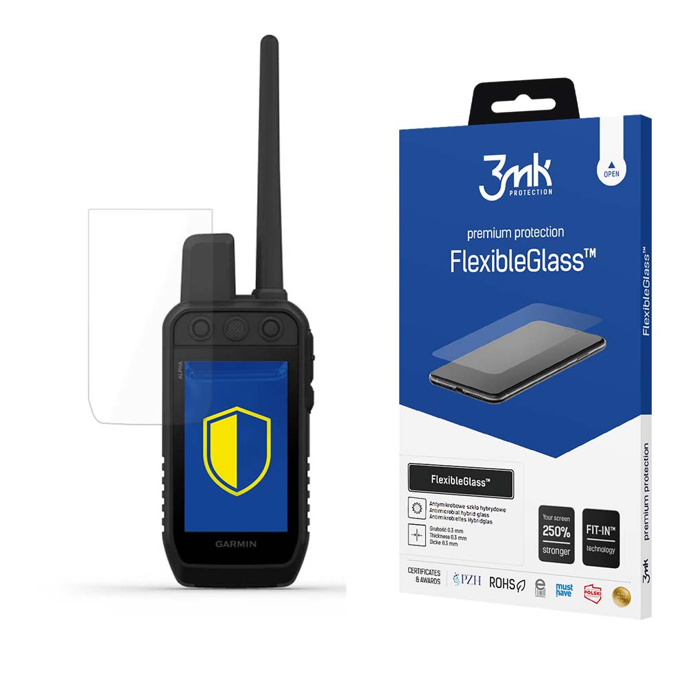 Folie 3mk Flexibleglass™ Hybrid Glass pentru Garmin Alpha 300K