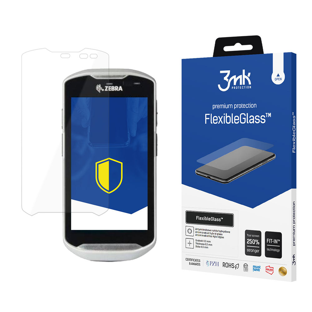 Folie 3mk Flexibleglass™ Hybrid Glass pentru Zebra Tc56dj