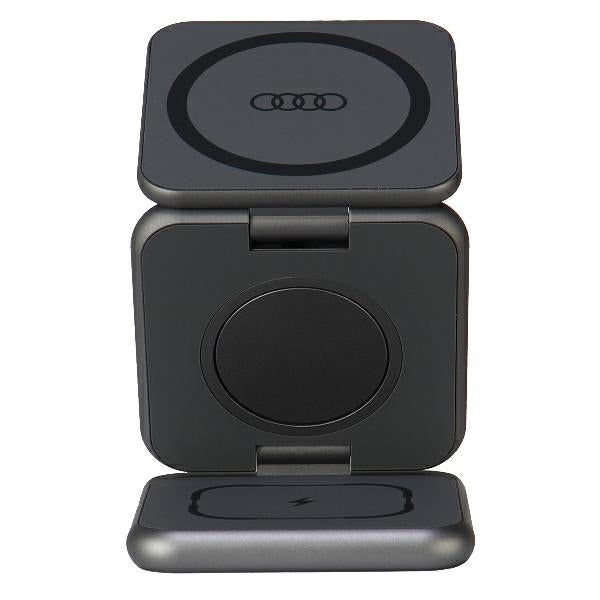 Incarcator Audi Big Logo Foldable Inductive 3in1 0 - Gri