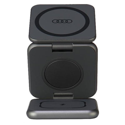 Incarcator Audi Big Logo Foldable Inductive 3in1 0 - Gri