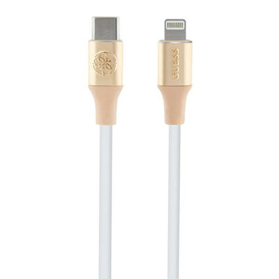 Cablu Guess Ebossed Logo Usb-c / Lightning 1.5m Fast Charging - Auriu