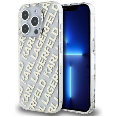 Husa Karl Lagerfeld IML Fullover Logo pentru iPhone 15 Pro Max - Auriu