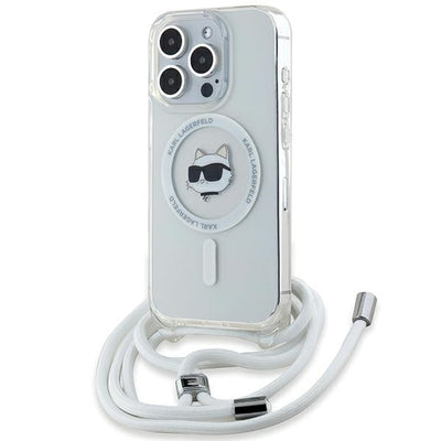 Husa Karl Lagerfeld IML Choupette Head & Cord Magsafe pentru iPhone 14 Pro Max - Transparent