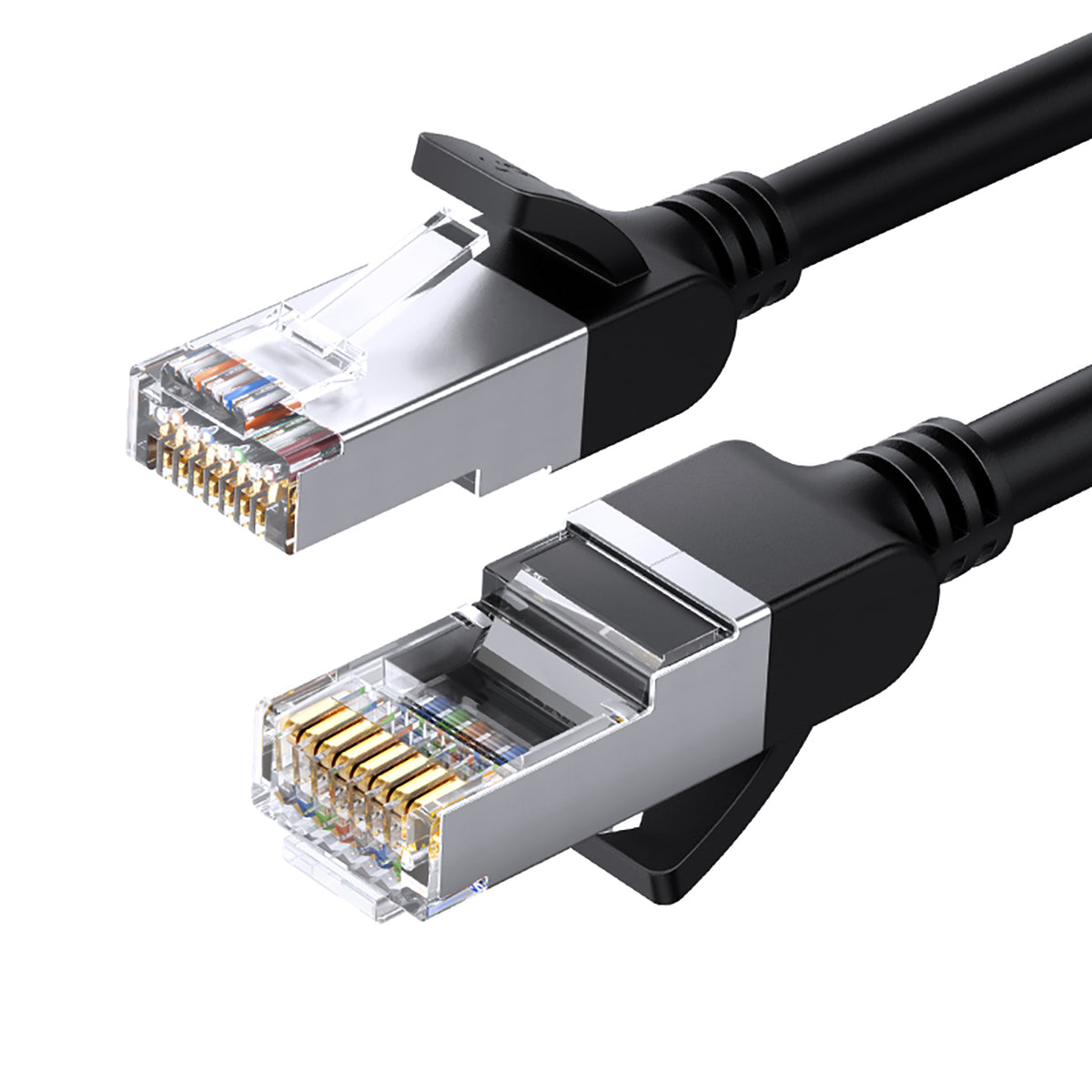 Cablu Ugreen Nw101 50193 Ethernet Cat 6 U/UTP Round 3m - Negru