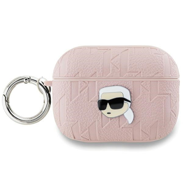 Husa Karl Lagerfeld Monogram Karl Head pentru AirPods Pro 2 - Roz