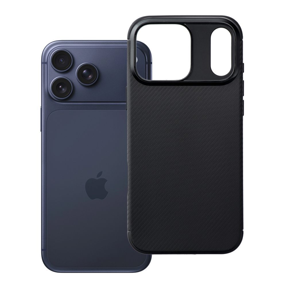 Husa Carbon Premium pentru iPhone 18 Pro Max / 17 Pro Max Negru