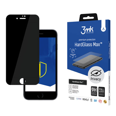 Folie 9H 3mk Hardglass Max Privacy™ Privacy Glass pentru iPhone 8