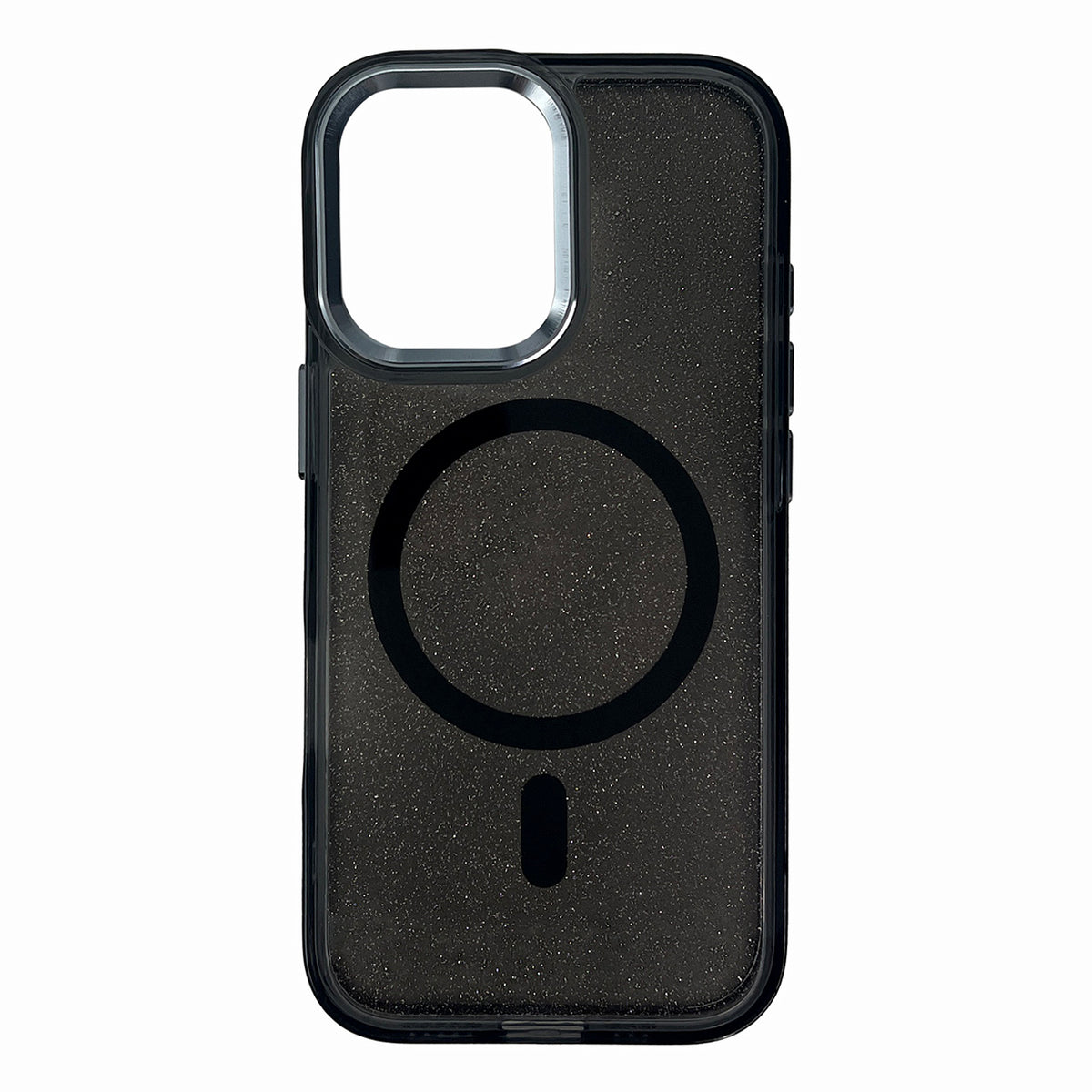Husa Glitter Magsafe pentru iPhone 16 - Negru cu Glitter
