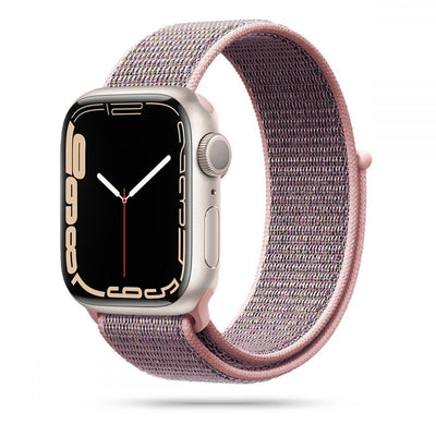 Curea Tech-protect Nylon pentru Apple Watch 4 / 5 / 6 / 7 / 8 / 9 / SE (38/40/41 Mm) - Roz