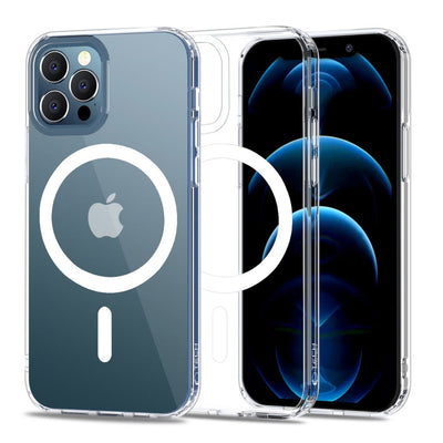 Husa Tech-protect Magmat Magsafe pentru iPhone 12 / 12 Pro - Transparent