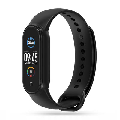 Curea Tech-protect Iconband pentru Xiaomi Mi Smart Band 5 / 6 / 7 / NFC - Negru