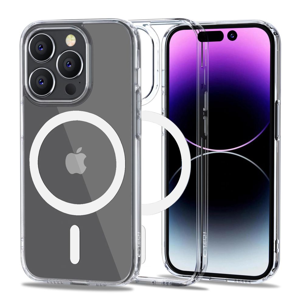 Husa Tech-protect Flexair Hybrid Magsafe pentru iPhone 14 Pro Max - Transparent