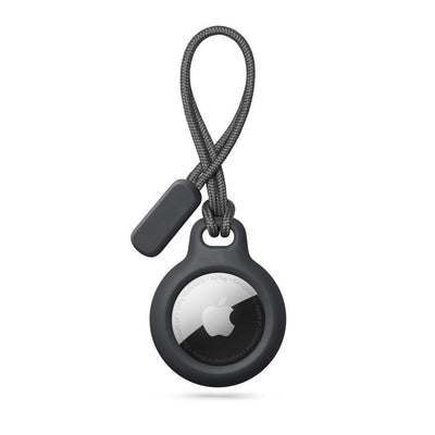 Husa Tech-protect Rough Chain pentru Apple AirTag cu Pendant - Negru
