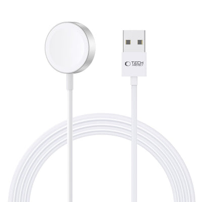 Incarcator Tech-protect Ultraboost Magnetic Inductive cu Usb-a Connector pentru Apple Watch 1.2m - Alb