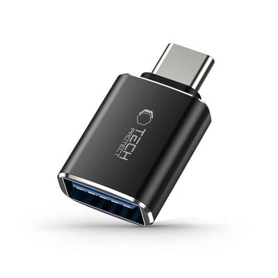 Adaptor Tech-protect Ultraboost Usb-c (Male) / Usb-a (Female) OTG - Negru