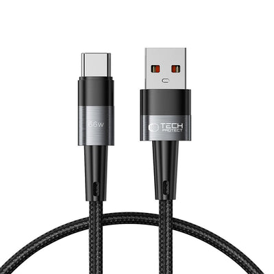 Cablu Tech-protect Ultraboost Usb-c / Usb-a 66W 6A 0.25m - Gri