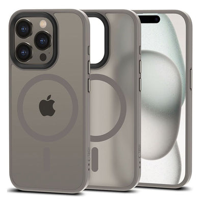 Husa Tech-protect Magmat Magsafe pentru iPhone 15 Pro - Titanium mat