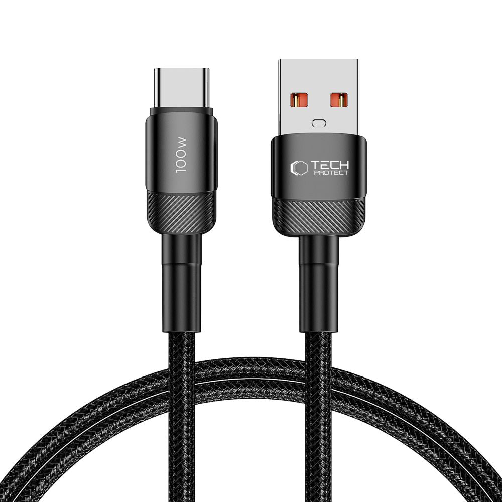 Cablu Tech-protect Ultraboost Evo Usb-c / Usb-a 100W 5A 1m - Negru