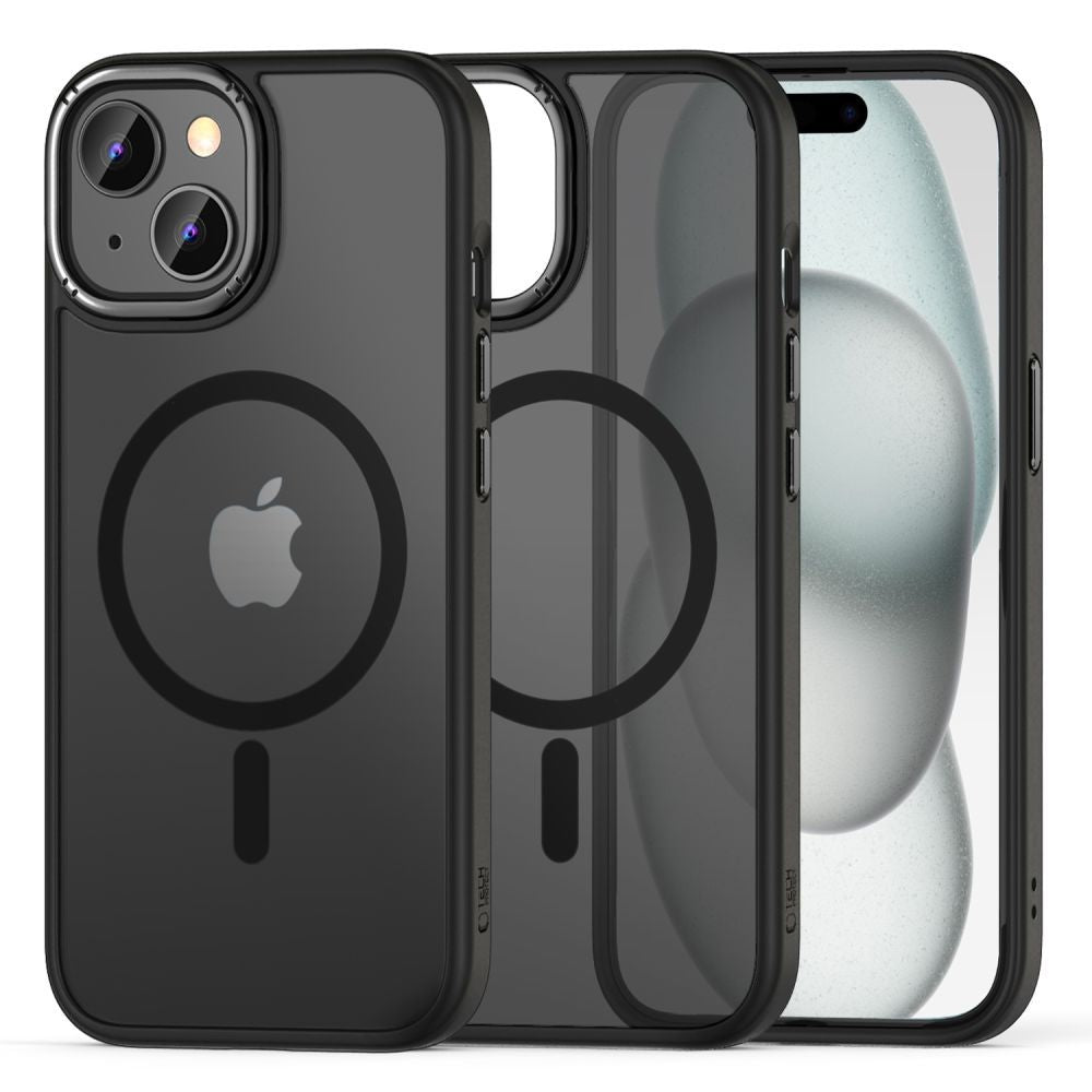Husa Tech-protect Magmat 2 Magsafe iPhone 15 - Matte Negru