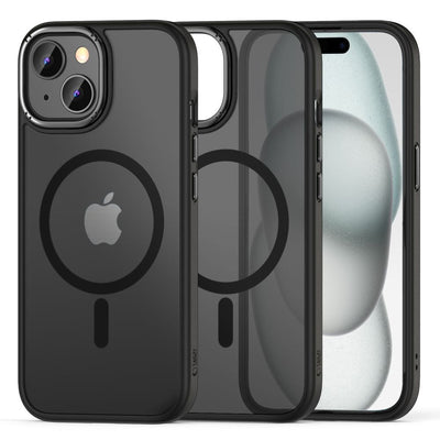 Husa Tech-protect Magmat 2 Magsafe iPhone 15 - Matte Negru