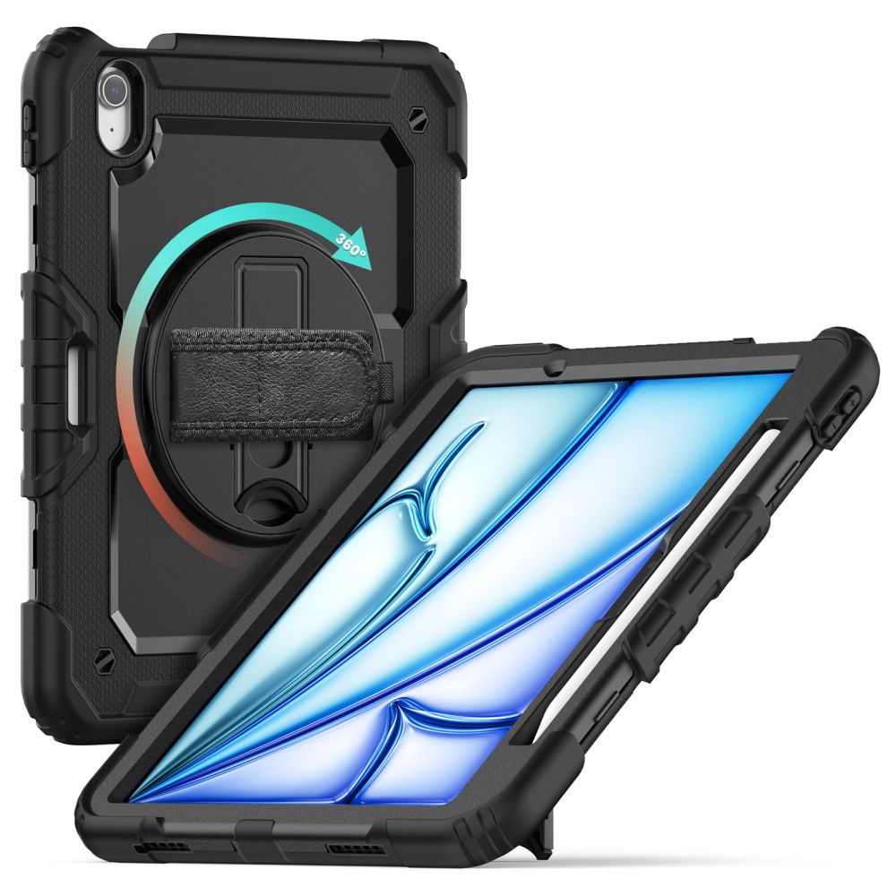 Husa Tech-protect Solid360 pentru iPad Air 11" (2024/2025/2026) - Negru