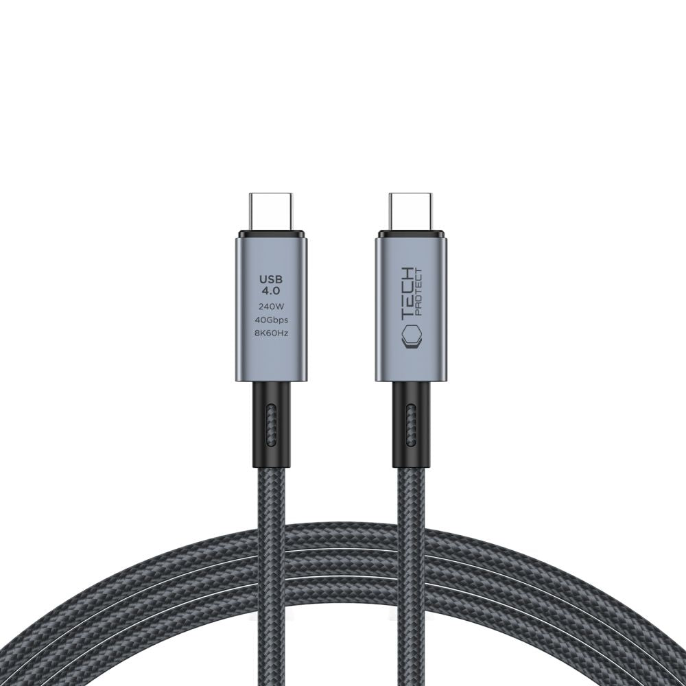 Cablu Tech-protect Ultraboost Max Usb-c 4.0 / Usb-c 4.0 PD 240W 8K 40Gbps 2m - Gri