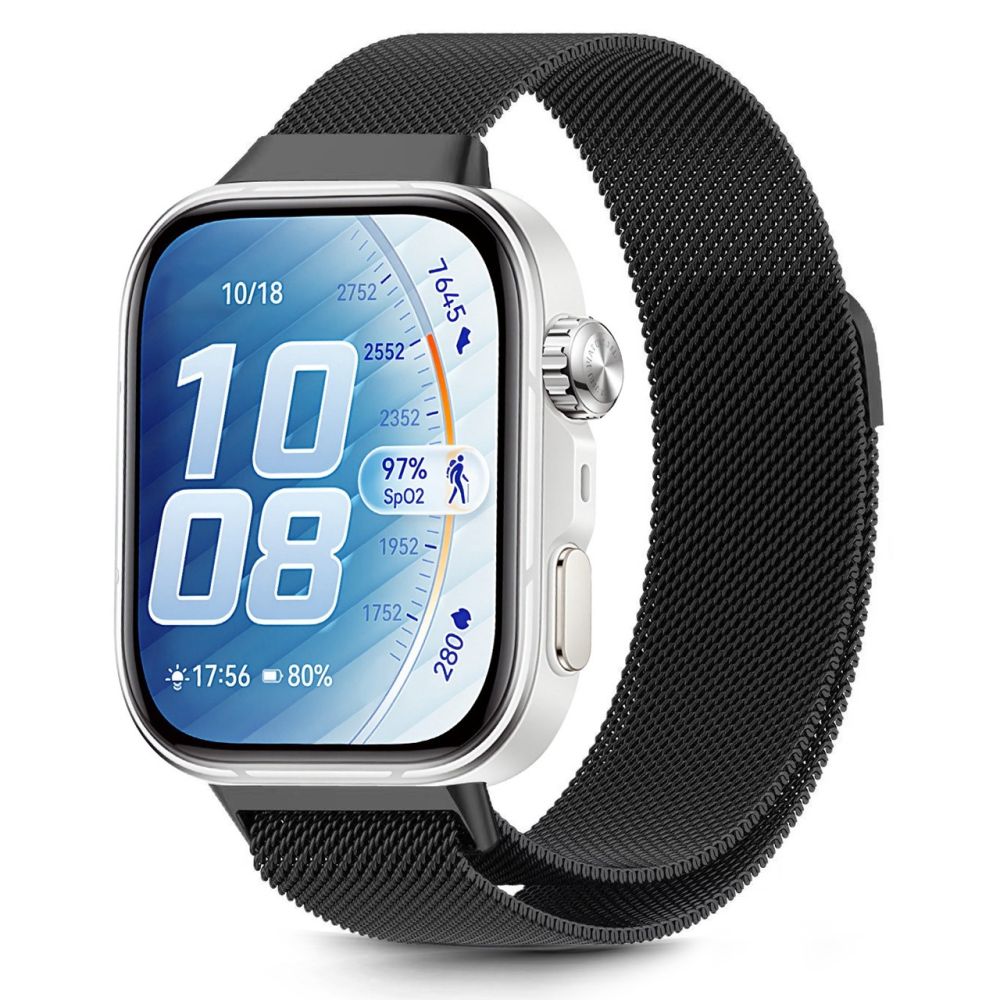 Curea Tech-protect Milaneseband pentru Huawei Watch Fit 3 - Negru