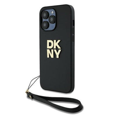 Husa Dkny Wrist Curea Stock Logo pentru iPhone 14 Pro Max - Negru