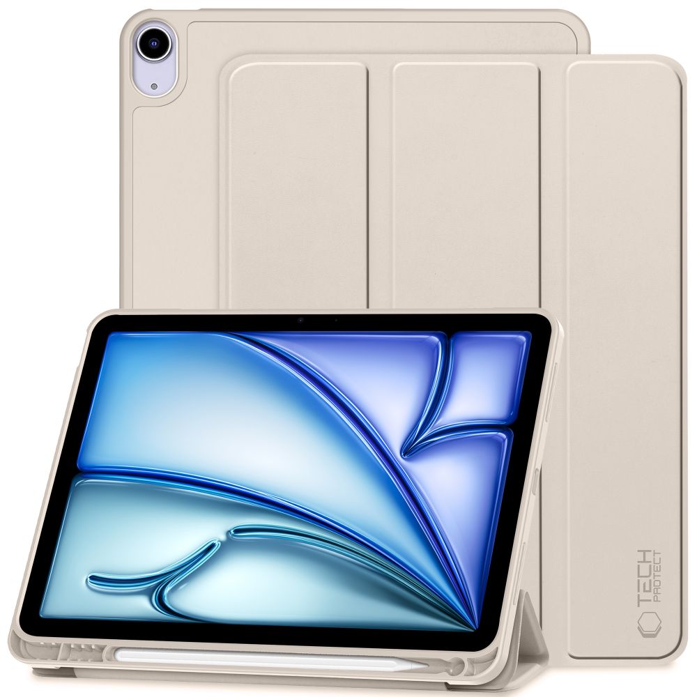 Husa Tech-protect Smartcase pentru iPad Air 10.9" (2020/2022) / 11" (2024/2025/2026) - Bej
