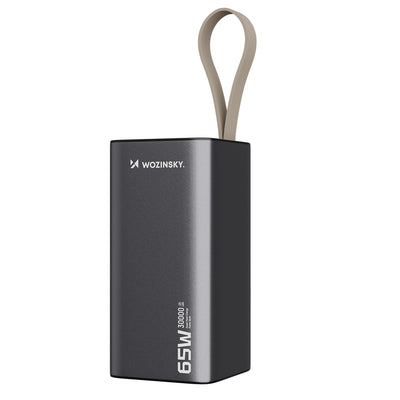 Acumulator extern Wozinsky K65+ 65W 30000mAh 2x Usb-c, 1x Usb-a 65W - Gri