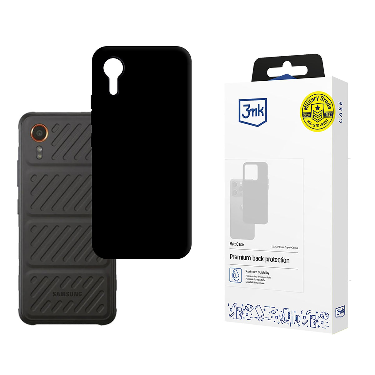 Husa 3mk Matt pentru Samsung Galaxy Xcover 7 - Negru