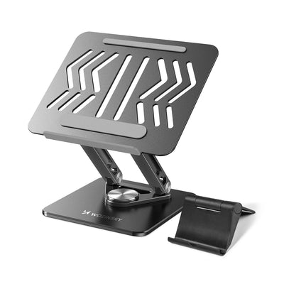 Suport auto Wozinsky Wrs-cpy84sb 360 Aluminum Laptop And Tablet Stand + Free Smartphone Stand - Negru