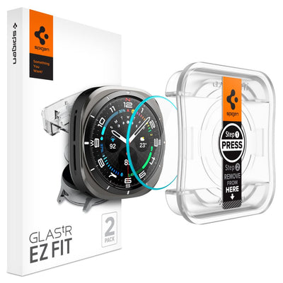 Folie Spigen Glas.tr EZ Fit sticla pentru Samsung Galaxy Watch Ultra (47mm) - Transparent (2-pack)