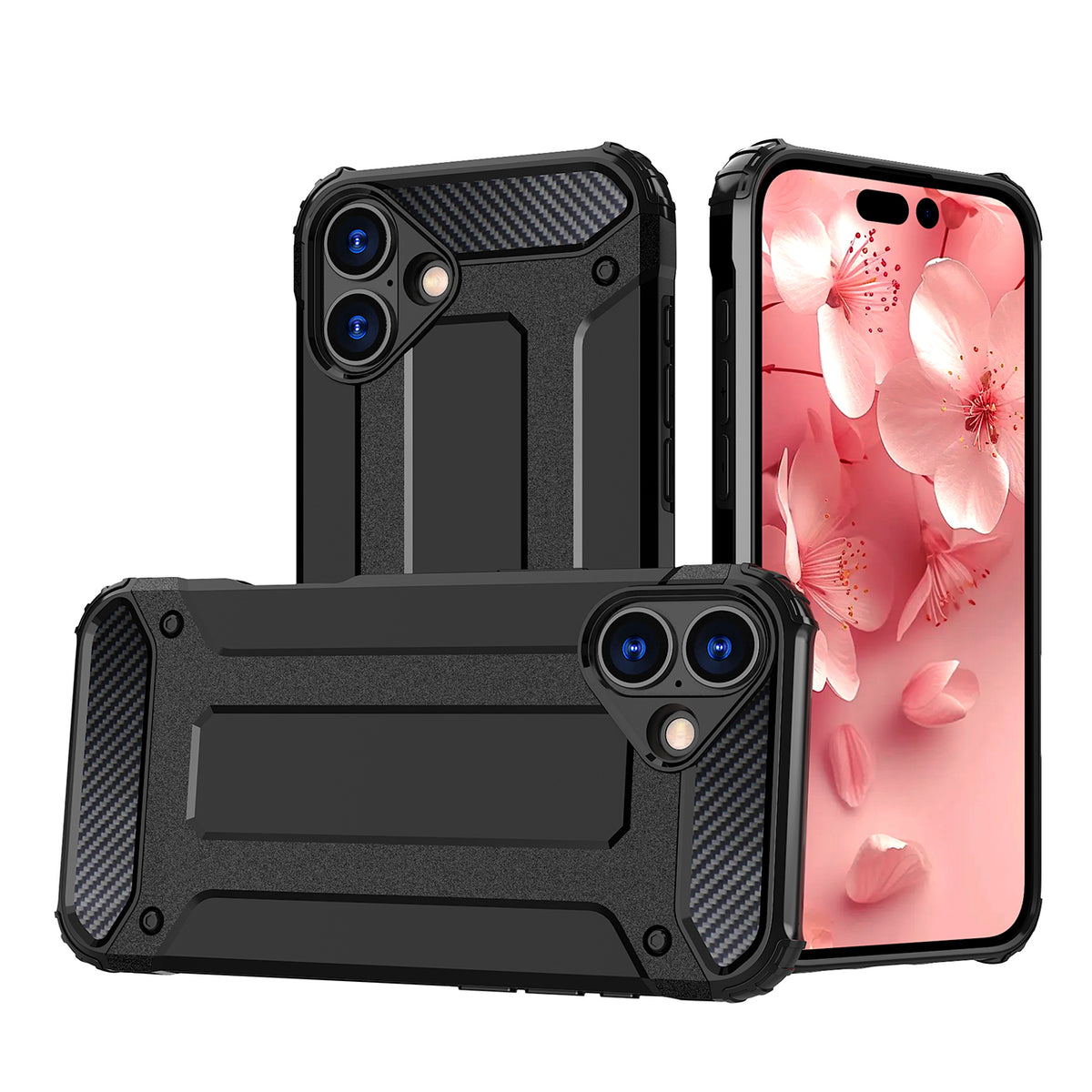 Husa Hybrid Armor iPhone 16 - Negru