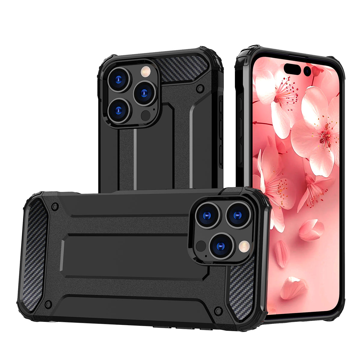 Husa Hybrid Armor iPhone 16 Pro Max - Negru