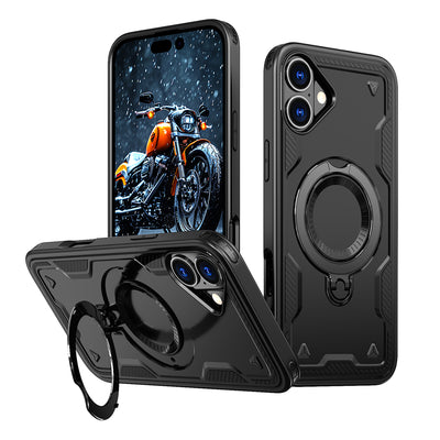 Husa Hybrid Armor Trendy cu Magsafe pentru iPhone 16 Plus - Negru