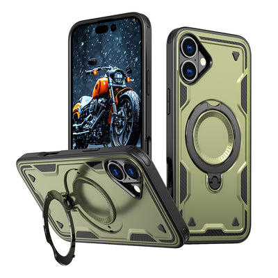 Husa Hybrid Armor Trendy cu Magsafe pentru iPhone 16 Plus - Verde