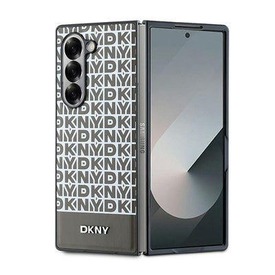Husa Dkny Repeat Pattern Bottom Stripe pentru Samsung Galaxy Z Fold 6 - Maro